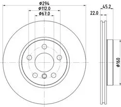 Fren Diski Ön BMW 2F45-F46-X1 F48-X2 F39 Mini F54-F55-F56-F57-F60