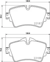 Fren Balatası Ön BMW 1F52-2F45-F46-X1 F48-X2 F39-Mini F54-F55-F56-F57-F60