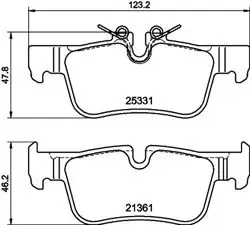 Fren Balatası Arka (BMW F40-F45-F46-F48 Arka Mini F54-F60)