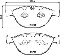 Fren Balatası Ön BMW E65-E66 / E60-E61-E63-E64 M5 / M6 2379101