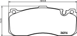 Fren Balatası Ön (BMW 116I 118I 120I 130I 118D 120D 04-/ 316I 318I 323I 330I 318D 320D 05 -)