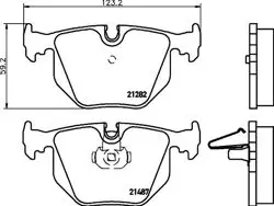 Fren Balatası Arka Wva 21487 BMW E38-E46 3.30 E-53×5 / Landrover Range Rover III