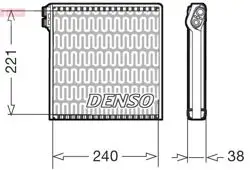 Evaporator Ducato 2,2 2,3 3,0 06-221×240×38