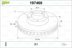 Ön Fren Diski P407 P508 C5 III C6 Dt20c / S9a
