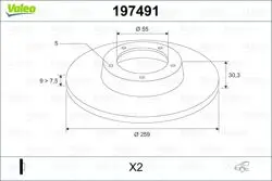 Arka Fren Aynası Düz 260X5 Lexus Ct 10-Trezıa 11-Prıus 09-Verso 10-16