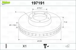 Arka Fren Aynası Havalı 303mm Captiva Antara 06 -