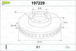 Ön Fren Aynası (Ad) Alfa 166 2.0 Turbo / 2.5 / 3,0 98