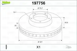 Ön Fren Diski 17 Inch Astra J Zafira C Cascada