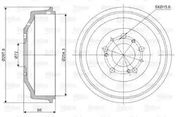 Arka Fren Kampanası Ducato Boxer Ducato 14Q (15 Jant) Cap:254mm Kalınlık:24mm (94 03)