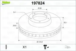 Ön Fren Aynası Havalı Sağ Sol Audi A4 A5 Q5 (320X30mm) 08-