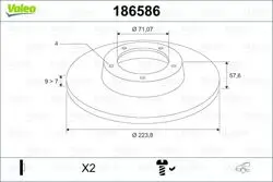 Arka Fren Aynası (Tk) Xantia X1 1,6I / 1,8I / 1,9D / 1,9Td / 2,0I / 2,1Td 93