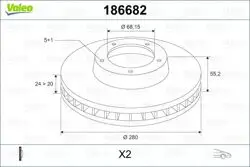 Ön Fren Aynası (Disk) Havalı Transporter T4 1,9D / TD 2,4D 2.5 TDI 90-03
