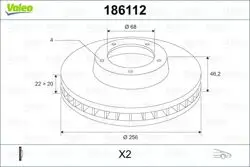 Ön Fren Aynası Audi 80 / 100 84 90