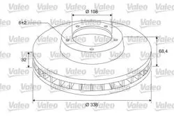 Fren Diski Ön Toyota Land Cruiser 3,0-4,0 2009- 2,8 2015-