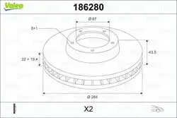 Fren Diski Ön C-Class W202 93-00 S202 96-01