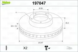 Ön Fren Disk Aynası P107 C1 1,0 1,4Hdı Toyota Aygo (06 / 05) Hava Soğutmalı