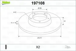 Ön Fren Aynası Düz Charade 03-Coure 98-03 211X4