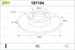 Arka Fren Disk Aynası Düz Civic H.B 01-05 (260X5)