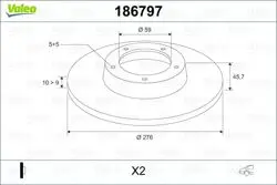 Arka Fren Aynası (Tk) Alfa 147 3,2 I 00 04 , 156 Tum Motorlar 03 , 156 1.6 I / 1.8 I / 1.9 JTD / 2.0 Jts