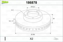Ön Fren Disk Aynası Havalı Hyundai Getz 03-1,5 CRDI 256 mm
