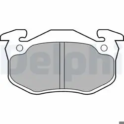 Disk Fren Balatası (Ön) Renault 5 Super (Cınque) 1.0 / 1.1 10 / 84-12 / 96 Renault Clio 1.1 01 / 91-09 / 98