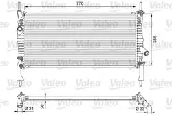 Motor Su Radyatörü Transit V347 2,2 TDCI / 2,4Tdcı / 3,2 TDCI 06 /-Klimalı Kalın Tip Ölçü: (770 X 418