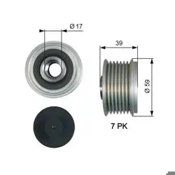 Alternatör Rulmanı Nissan Navara 3.0 DCI 4Wd 10 Qashqai 1.6 07