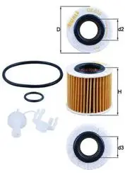 Yağ Filtresi Corolla Auris 10-12 Avensis 09-12 Rav 4 08-12