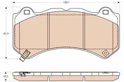 Ön Fren Balatası Grand Cherokee IV (Wk, Wk2) 3.0 Crd 11-Chevrolet Camaro 2.0 16-Nissan Gt-R (R35) 08 -
