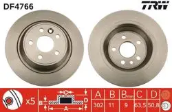 Ford Mondeo 2007-2014 Arka Fren Dısk Takımı (2 Adet)