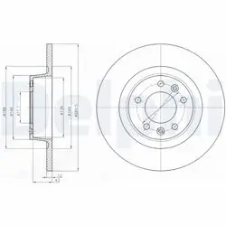 Arka Fren Disk Aynası P407 C5 III 1.6 HDI 110 Fap 1.8 2.0 2.0 HDI 135 Fap 2,2 3,0 05 / 04 -
