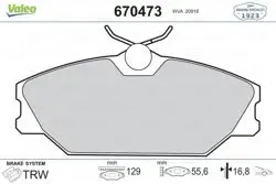 Ön Fren Balatası Laguna 9 / 99 2 / 01 Megane 99-Scenic Rx4 12 / 00-Safrane 3 / 99 4 / 00