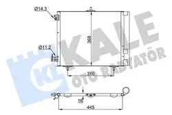 Klima Radyatörü C2 C3 C3 II C3 Plurıel C3 III Ds3 P208 P207 P1007 P2008 Ölçü: (420×374×16)