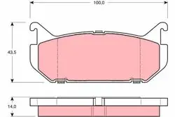 Arka Fren Balatası Mazda 626 Fs 2.0 92-97