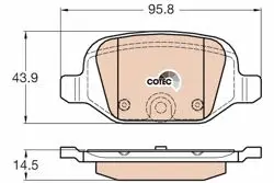 Arka Fren Balatası Fiat 500 08 -