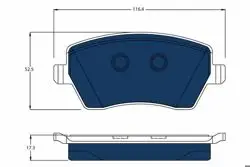 Ön Fren Balatası (Elektrikli Araclar) Micra K12 03-10 Note 07-11 Clio III Modus 04-Duster 10-13