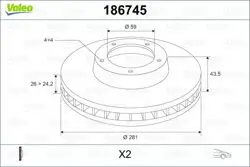 Ön Fren Disk Aynası Havalı Bravo 1,4T 1,9D Mjet 04 / 07-Stilo 1.9 JTD 01 / 04-Stilo Vagon 1.9 JTD 01 / 04 -