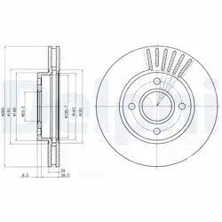 Ön Fren Disk Aynası Mondeo II / III 92-00 Scorpio 94-98 Cougar 98-001,6 16V / 1.8 / 2,0I 16V (Hava S
