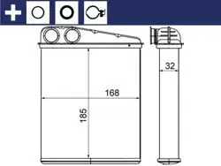 Kalorifer Radyatörü 169 / 245 Mini R55 / 56 / 57 (Ah8000s
