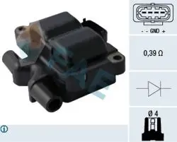 Ateşleme Bobini Smart Fortwo Cabrio (450) 04-07 Roadster Coupe (452) 03-05 Cabrıo (450) 01-04
