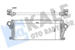 Turbo Radyatörü Opel Insignia B 1.5 17-1.6Turbo 18-(Brazing) (665X284,4X32)