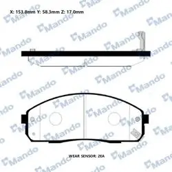 Ön Fren Balatası Hyundai H100 Kamyonet 2004-> Starex 04->