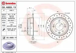 Fren Diski i30 Ceed 06-12 İx35 10-Arka