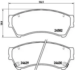Fren Balatası Mazda 6 2.0 2.2 07-12 Ön