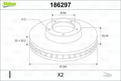 Fren Diski Ön Punto 1.9 JTD 03-Tipo 2.0 91-95 Alfa Romeo 145 146 155 1.8 2.0 95-01