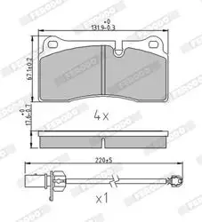 VW Audi Q7, R8 Fren Balata Seti 420698451