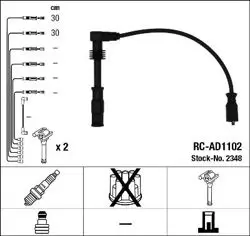 VW Passat A4 A6 97-00 1.8 Adr-Apt Buji Kablosu Set 058905409A