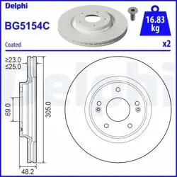Fren Diski (Çiftli Paket)-Boyalı, Delikli