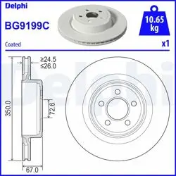 Fren Diski (Tekli Paket)-Boyalı, Delikli