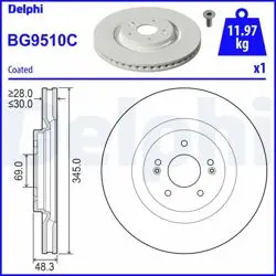 Fren Diski (Tekli Paket)-Boyalı, Delikli